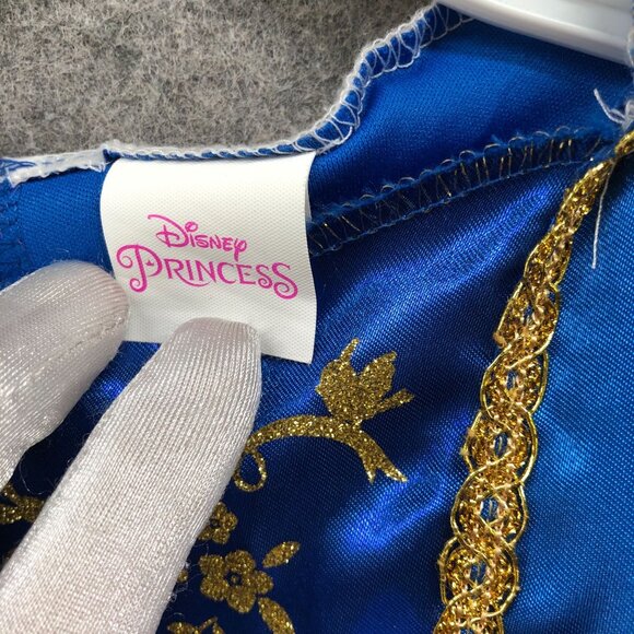 Disney Girls 4T 5T 6/6X Snow White Princess Dress Costume Tulle 4-6X - Picture 6 of 9